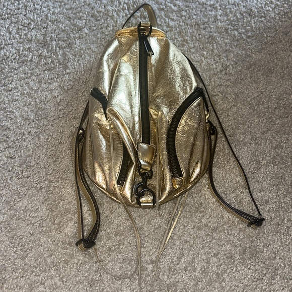 OPEN TO OFFERS Rebecca Minkoff Gold Julian Backpack - Picture 4 of 11